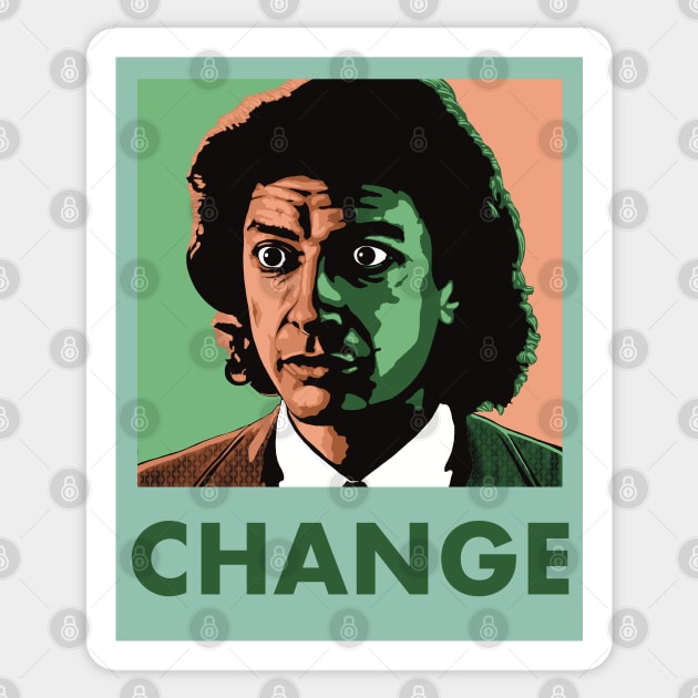 Fly Change Sticker by @johnnehill